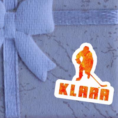 Klara Aufkleber Eishockeyspieler Image
