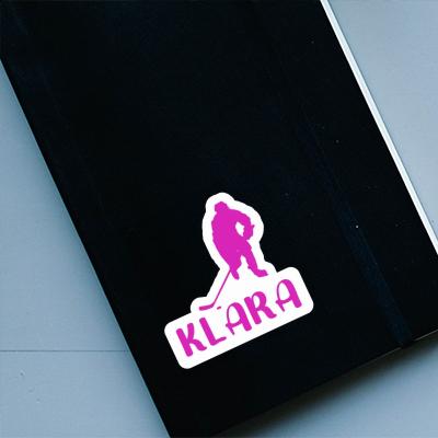 Klara Aufkleber Eishockeyspielerin Notebook Image