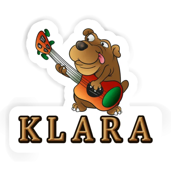 Autocollant Chien guitariste Klara Laptop Image