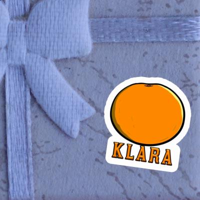 Aufkleber Klara Orange Notebook Image