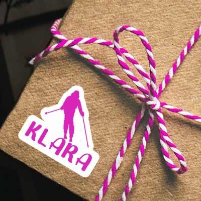 Autocollant Skieuse Klara Notebook Image