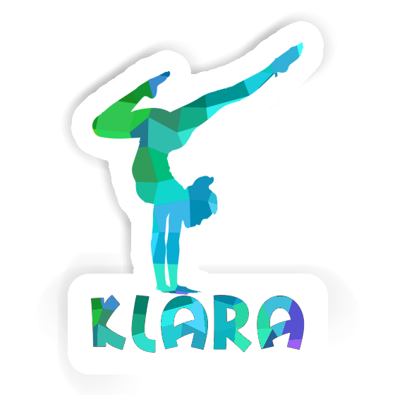 Klara Autocollant Femme de yoga Laptop Klara Autocollant Femme de yoga Laptop Image