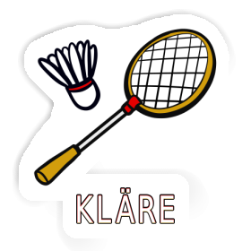 Badminton Racket Sticker Kläre Image