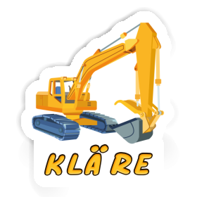 Excavator Sticker Kläre Image