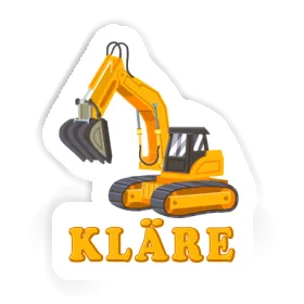 Excavator Sticker Kläre Image