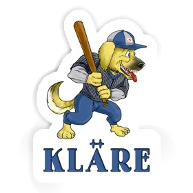 Sticker Baseball Dog Kläre Image