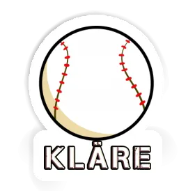Kläre Sticker Baseball Image