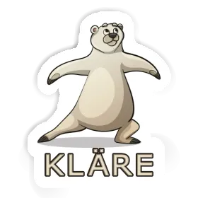 Sticker Yoga Bear Kläre Image