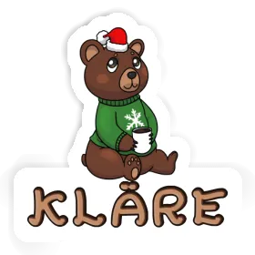 Christmas Bear Sticker Kläre Image