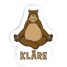 Kläre Sticker Bear Image