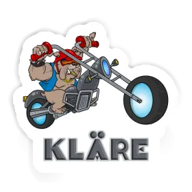 Motard Autocollant Kläre Image