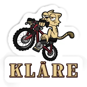 Autocollant Chat à vélo Kläre Image