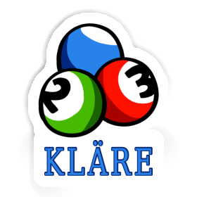Sticker Billiard Ball Kläre Image
