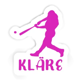 Autocollant Joueur de baseball Kläre Image