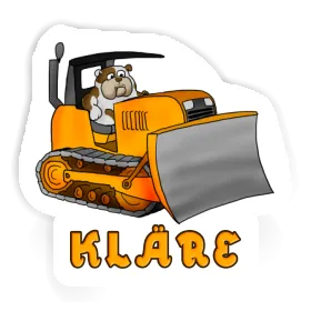 Kläre Sticker Bulldozer Image