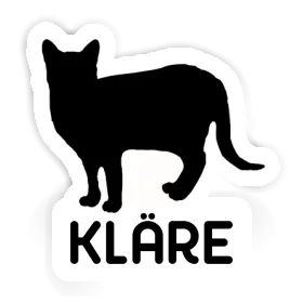 Autocollant Kläre Chat Image