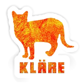 Autocollant Kläre Chat Image