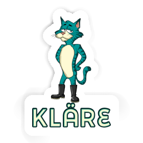 Chat Autocollant Kläre Image