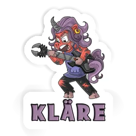 Kläre Sticker Rocking Unicorn Image