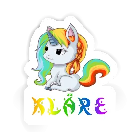 Unicorn Sticker Kläre Image