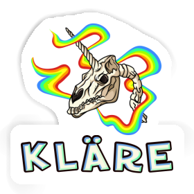 Kläre Sticker Skull Image