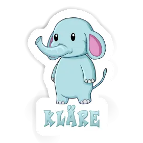 Kläre Sticker Elephant Image