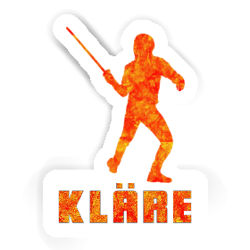Escrimeur Autocollant Kläre Image