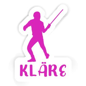 Kläre Autocollant Escrimeur Image