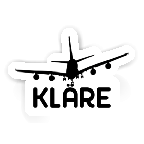 Sticker Kläre Airplane Image
