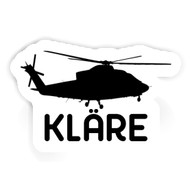 Sticker Kläre Helicopter Image