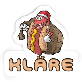 Hot-Dog Autocollant Kläre Image