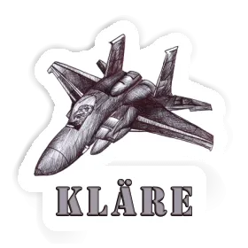 Sticker Kläre Airplane Image