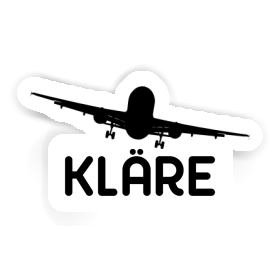 Sticker Kläre Airplane Image