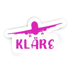 Sticker Kläre Airplane Image
