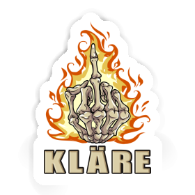 Kläre Sticker Middlefinger Image