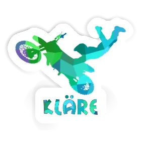 Kläre Autocollant Motocrossiste Image