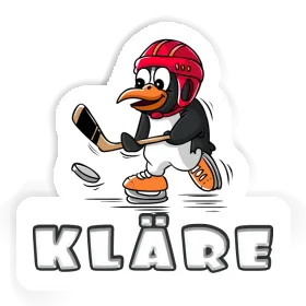 Ice Hockey Penguin Sticker Kläre Image