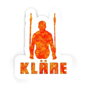 Kläre Autocollant Gymnaste aux anneaux Image