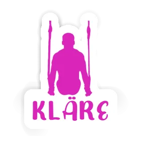 Autocollant Kläre Gymnaste aux anneaux Image