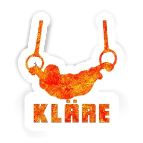 Autocollant Gymnaste aux anneaux Kläre Image