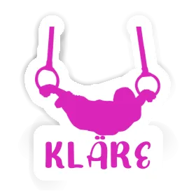 Kläre Autocollant Gymnaste aux anneaux Image