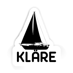 Sticker Kläre Sailboat Image