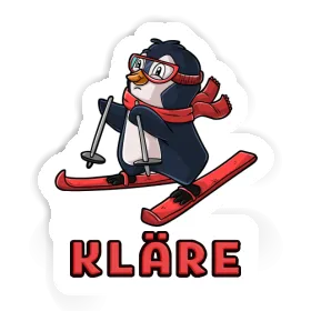 Sticker Kläre Skier Image