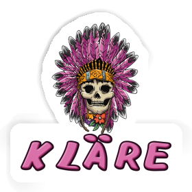 Sticker Ladys Skull Kläre Image