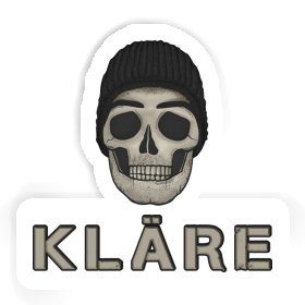 Sticker Kläre Skull Image