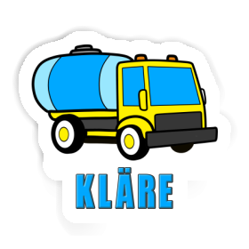 Kläre Sticker Water Truck Image
