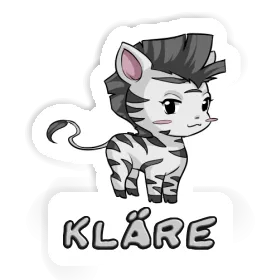 Sticker Kläre Zebra Image