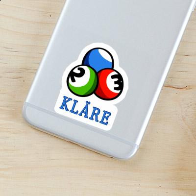 Billardkugel Aufkleber Kläre Laptop Billardkugel Aufkleber Kläre Laptop Image