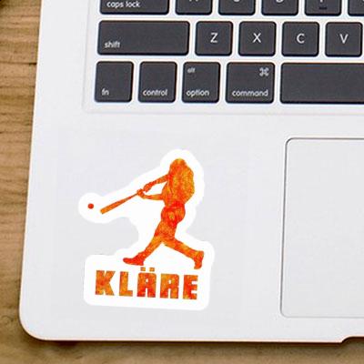 Sticker Kläre Baseball Player Notebook Sticker Kläre Baseball Player Notebook Image