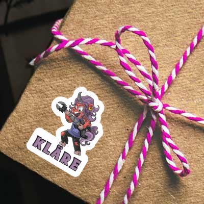 Kläre Aufkleber Rockendes Einhorn Notebook Kläre Aufkleber Rockendes Einhorn Gift package Image